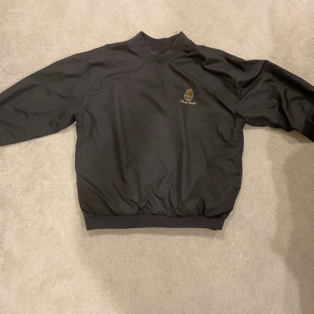 Classic Black Crewneck Sweater with Ribbed Details